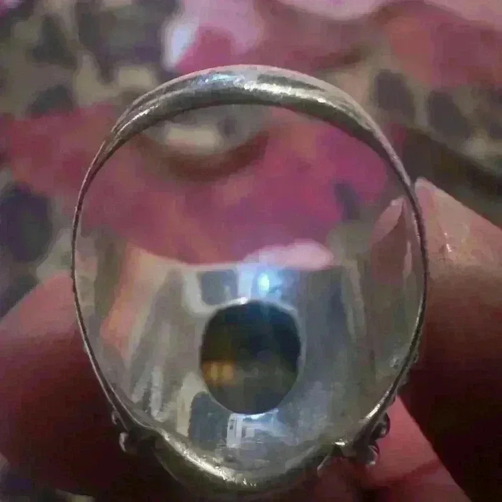 HandCrafted Sterling Silver 925 Stamped Genuine Tiger Eye Ring 7